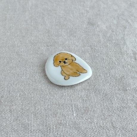 箸置き　パピートイプードル（アプリコット）