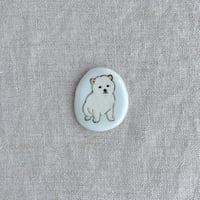 箸置き　パピー白柴