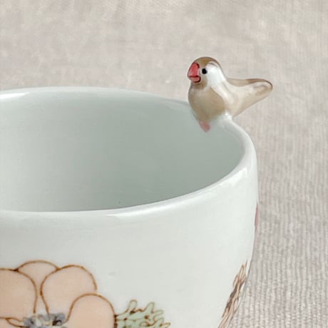 【限定商品】シナモン文鳥ぐい呑み