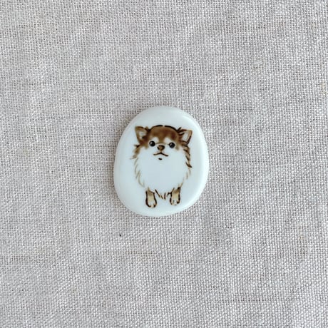箸置き　チワワ（チョコタン）
