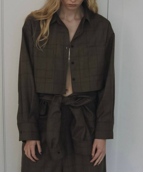 anuke アンヌーク　Short Check Shirts　62620412