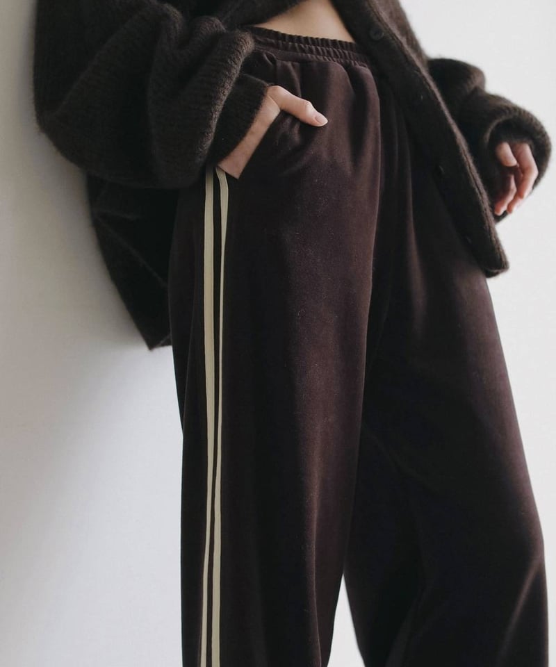 anuke/アンヌーク Velour Track Pants ボトム ベロアトラックパンツ 6