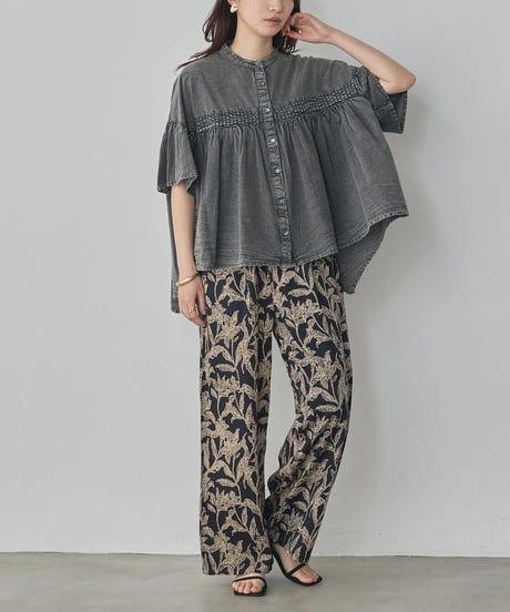 hunch ハンチ PINTUCK CHEMICAL WASH BLOUSE  WLH5270