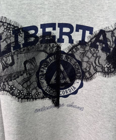 TRANOI.　トラノイ　COLLEGE LACE SWEAT TOPS 251R215