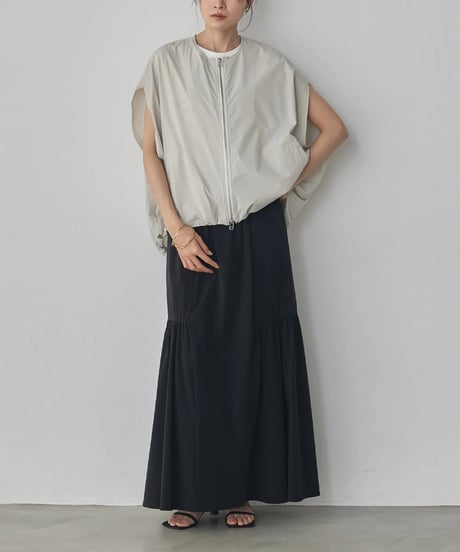 hunch ハンチ [ICE TOUCH] DOUBLE-ZIP SLEEVELESS BLOUSON WDN5303