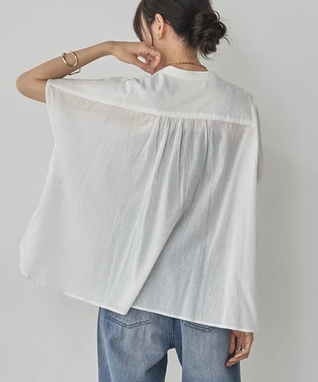 Noia 40×60キャンブリック フリル付きブラウス WLA2646