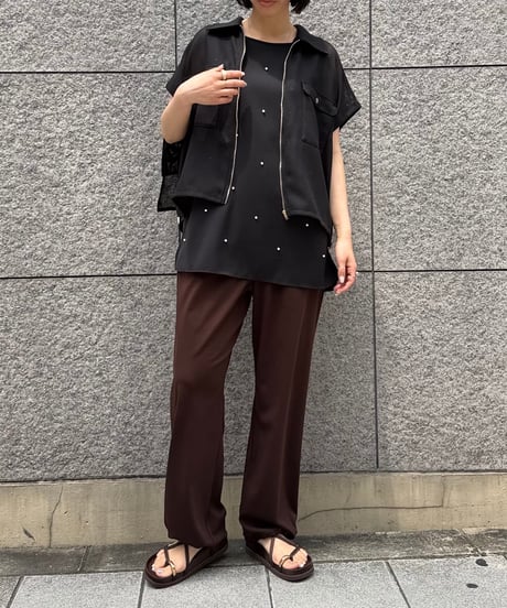 Anna Kerry　アンナケリー　バックフリルシャツブルゾン　85262728