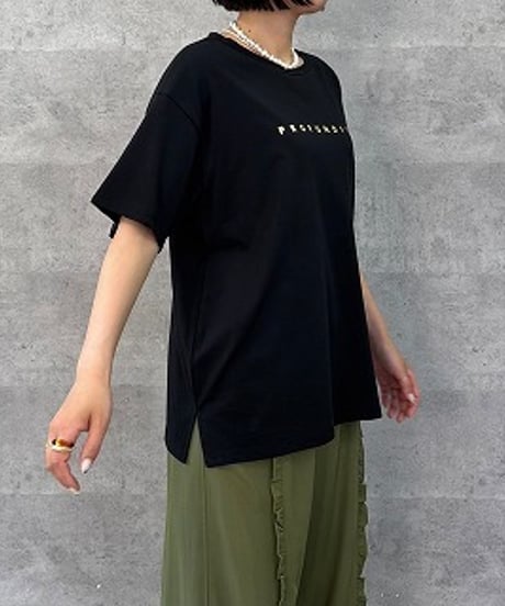 Anna Kerry　アンナケリー　メタリックロゴTシャツ（56262924）