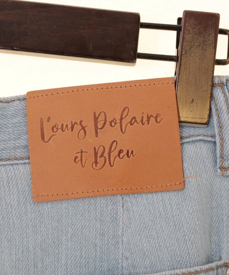 L'OURS POLAIRE et BLEU ルス・ポレイル＆ブルー タックフレアスデニム　26316143