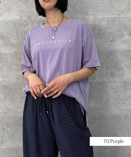 Anna Kerry　アンナケリー　メタリックロゴTシャツ（56262924）