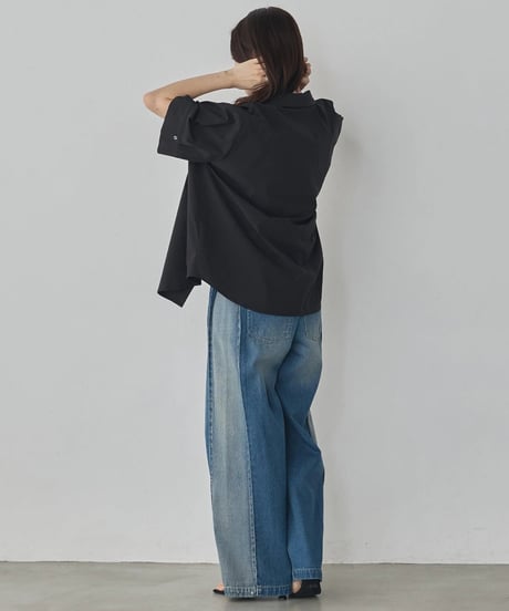 hunch ハンチ  ICE TOUCHダブルボタンシャツ [ICE TOUCH] SHORT-SLEEVE BOX SHIRT WLN5304