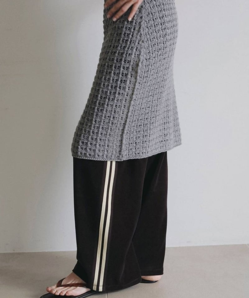 anuke/アンヌーク Velour Track Pants ボトム ベロアトラックパンツ 6
