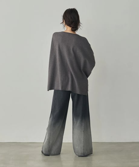 hunch ハンチ　[ANTI-STATIC] SOFT AND PUFFY YARN OVER-THE-SHOULDER DOLMAN KNIT　WVQ7176