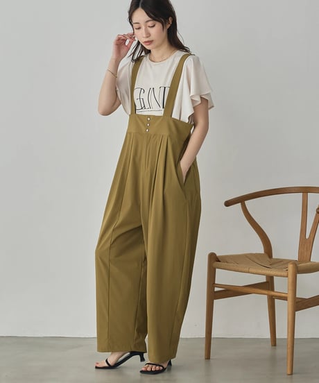 hunch ハンチ FRILLED-SLEEVE LOGO T-SHIRT WTS7159