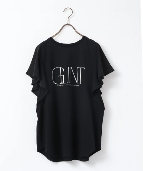 hunch ハンチ FRILLED-SLEEVE LOGO T-SHIRT WTS7159