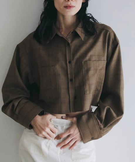 anuke アンヌーク　Short Check Shirts　62620412