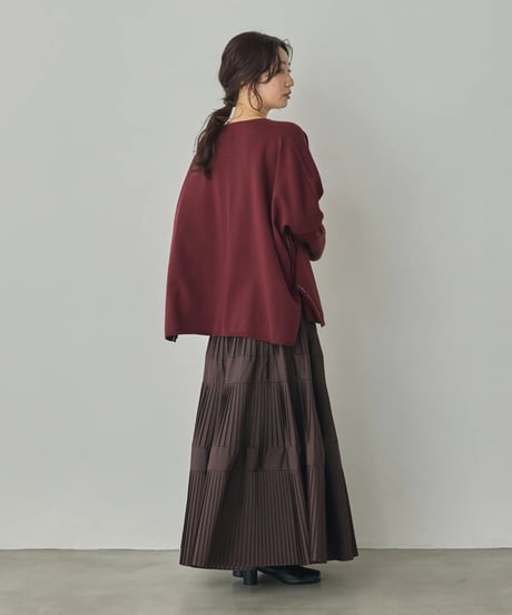 hunch ハンチ　[ANTI-STATIC] SOFT AND PUFFY YARN OVER-THE-SHOULDER DOLMAN KNIT　WVQ7176