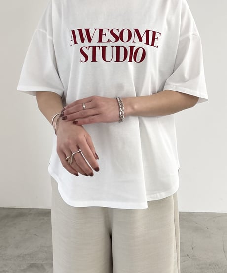 minkchair　ミンクチェアー　シルケットフロッキープリントTEE　35620