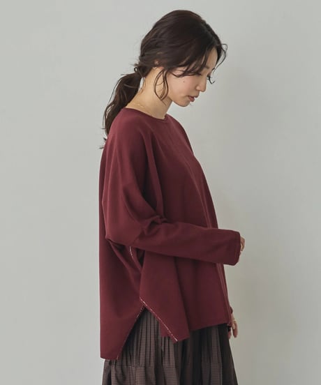 hunch ハンチ　[ANTI-STATIC] SOFT AND PUFFY YARN OVER-THE-SHOULDER DOLMAN KNIT　WVQ7176