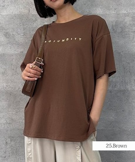 Anna Kerry　アンナケリー　メタリックロゴTシャツ（56262924）