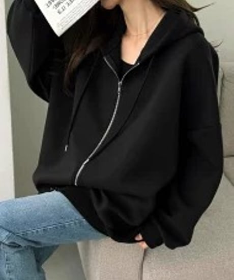 AULAAILA アウラアイラ　KNIT LAYERED ZIP HOODIE　ニットレイヤードジップフード　1263-09043
