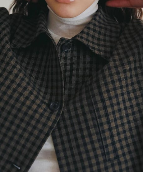 anuke アンヌーク　Check Coverall Jacket　62620102