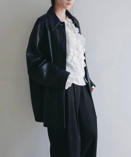 anuke アンヌーク　Ecoleather Over Jacket　62620105