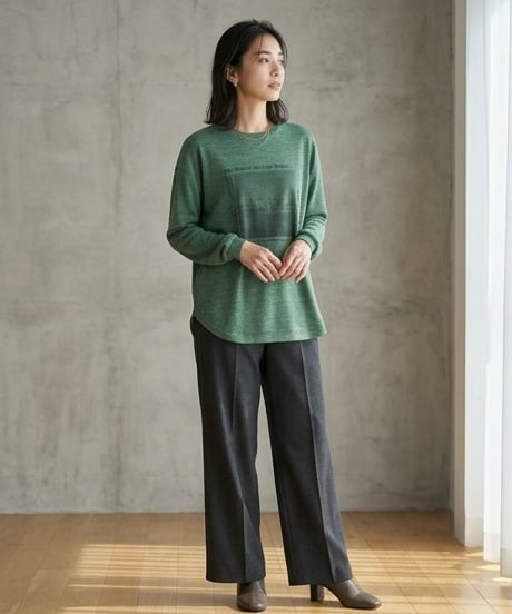 AnnaKerryアンナケリープリント　長袖Ｔシャツ　56264904
