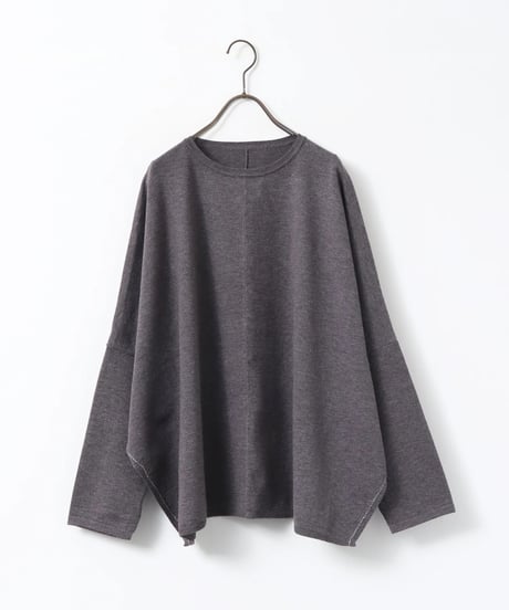 hunch ハンチ　[ANTI-STATIC] SOFT AND PUFFY YARN OVER-THE-SHOULDER DOLMAN KNIT　WVQ7176