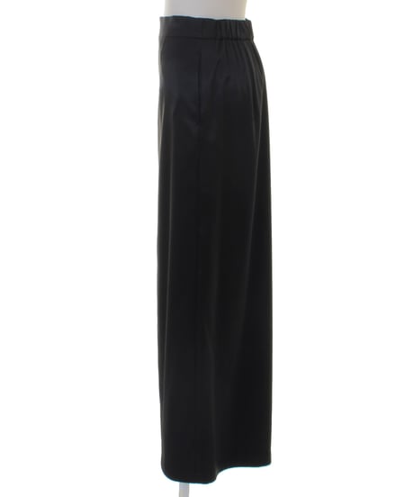 cafune カフネ ロングスカート 635621 レディース サテン レザーライク ストレッチ