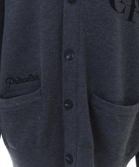PASSIONE パシオーネ スウェットライクニットロゴカーデ　635954