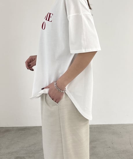 minkchair　ミンクチェアー　シルケットフロッキープリントTEE　35620