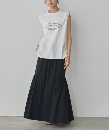 hunch ハンチ  USA COTTON LOGO SLEEVELESS TOP WTS7136