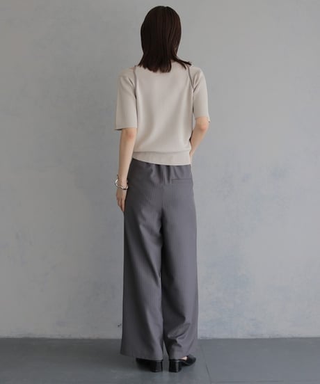 ＆g'aime アンジェム　レイヤードバイカラーニット　LAYERED BICOLOR KNIT 986-68026
