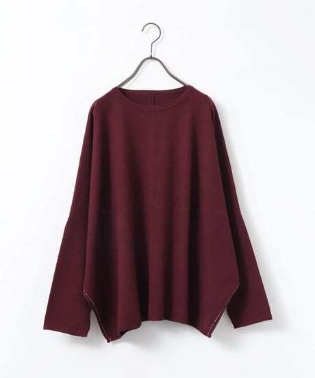 hunch ハンチ　[ANTI-STATIC] SOFT AND PUFFY YARN OVER-THE-SHOULDER DOLMAN KNIT　WVQ7176