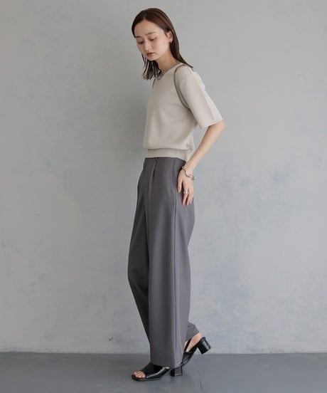 ＆g'aime アンジェム　レイヤードバイカラーニット　LAYERED BICOLOR KNIT 986-68026