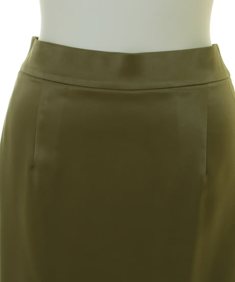 cafune カフネ ロングスカート 635621 レディース サテン レザーライク ストレッチ