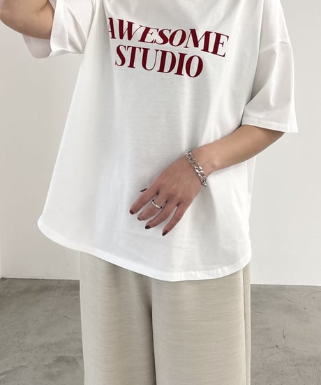 minkchair　ミンクチェアー　シルケットフロッキープリントTEE　35620