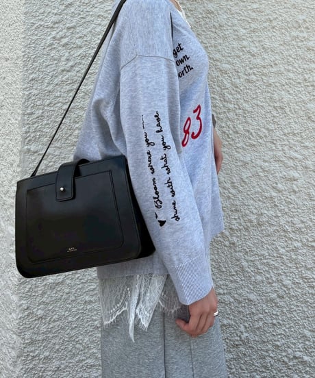 ROSIEE　ロージー　レタリング刺繡カーディガン/R851245