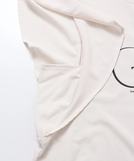 hunch ハンチ FRILLED-SLEEVE LOGO T-SHIRT WTS7159