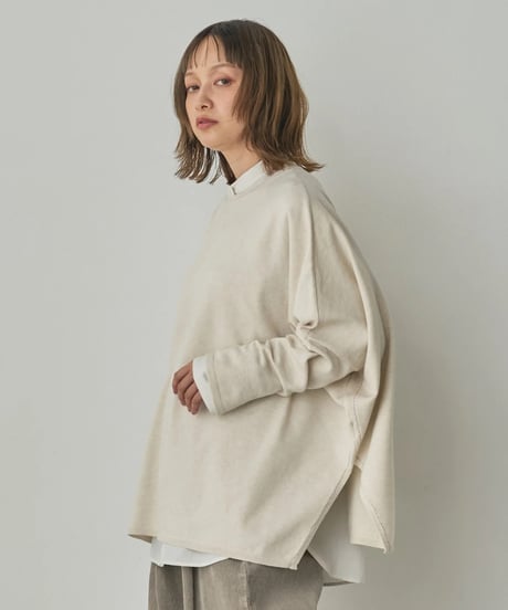 hunch ハンチ　[ANTI-STATIC] SOFT AND PUFFY YARN OVER-THE-SHOULDER DOLMAN KNIT　WVQ7176