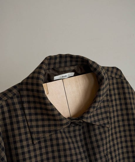 anuke アンヌーク　Check Coverall Jacket　62620102