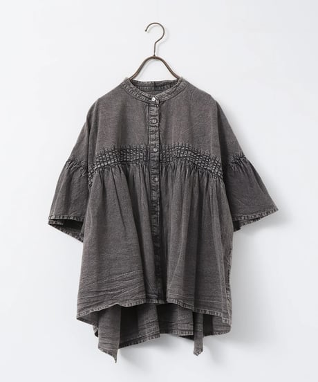 hunch ハンチ PINTUCK CHEMICAL WASH BLOUSE  WLH5270