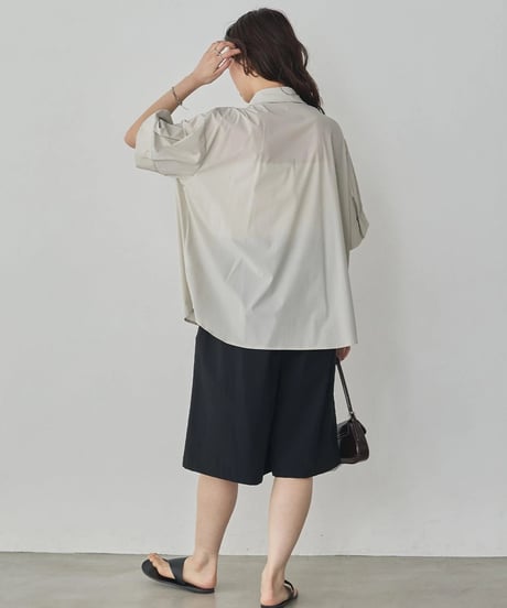 hunch ハンチ  ICE TOUCHダブルボタンシャツ [ICE TOUCH] SHORT-SLEEVE BOX SHIRT WLN5304
