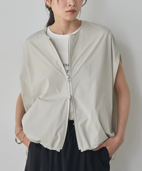 hunch ハンチ [ICE TOUCH] DOUBLE-ZIP SLEEVELESS BLOUSON WDN5303