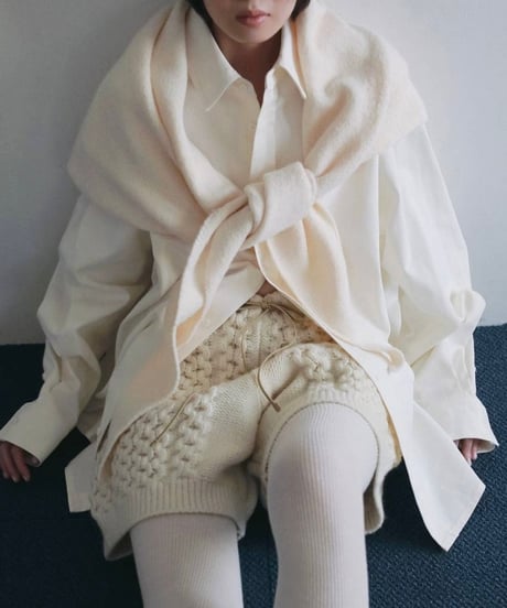 anuke アンヌーク　Knit Triangle Scarf　62621013