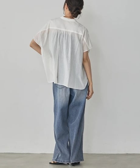 Noia 40×60キャンブリック フリル付きブラウス WLA2646