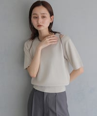 ＆g'aime アンジェム　レイヤードバイカラーニット　LAYERED BICOLOR KNIT 986-68026