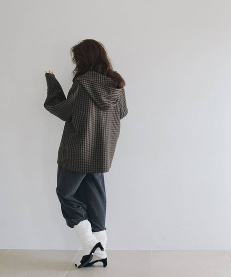 anuke アンヌーク　Check Coverall Jacket　62620102