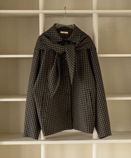 anuke アンヌーク　Check Coverall Jacket　62620102